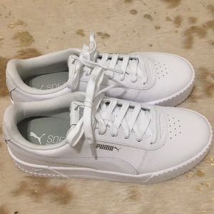 brand new puma sneakers (white/grey)